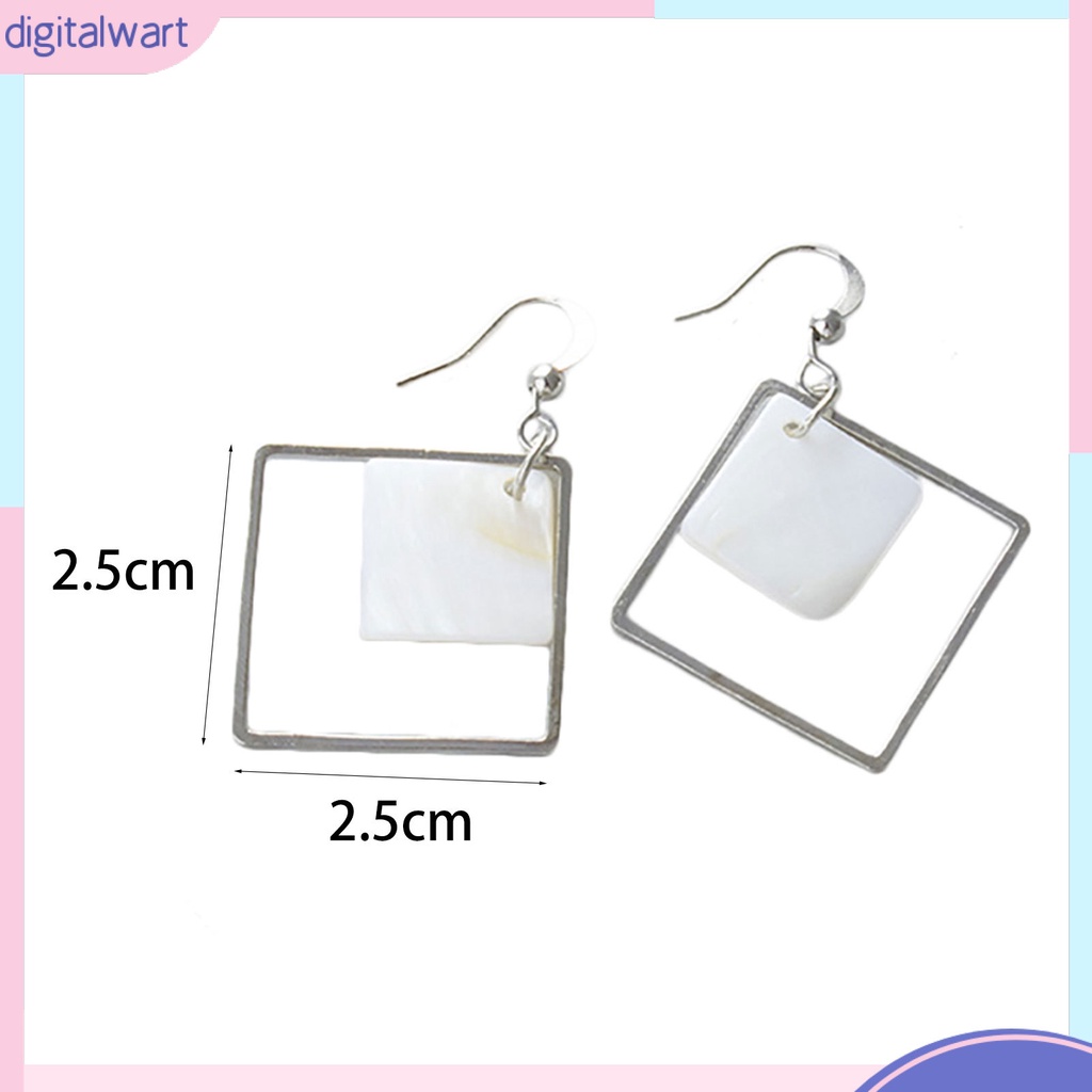 Cặp khuyên tai nữ thiết kế hình vuông sang trọng động đáo cá tính dành cho nữ