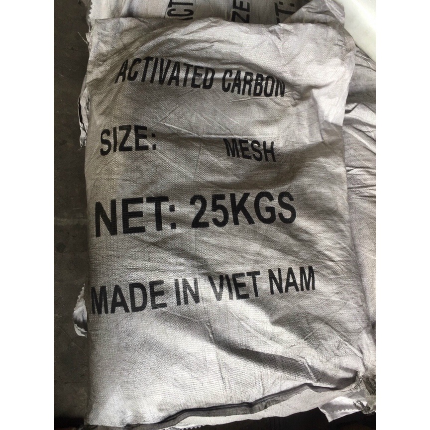 25kg than hoạt tính Lọc Nước dạng bột, khử mùi, clo, Việt Nam