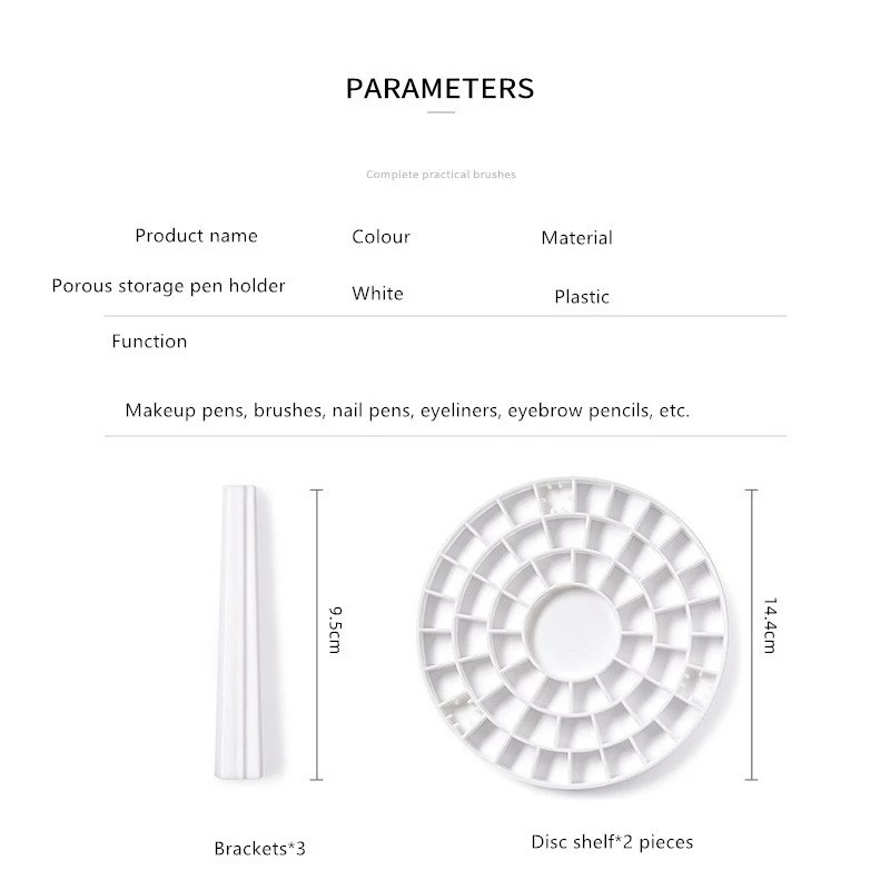 Hộp Đựng Cọ Trang Điểm Cỡ Lớn Đa Năng Tiện Dụng