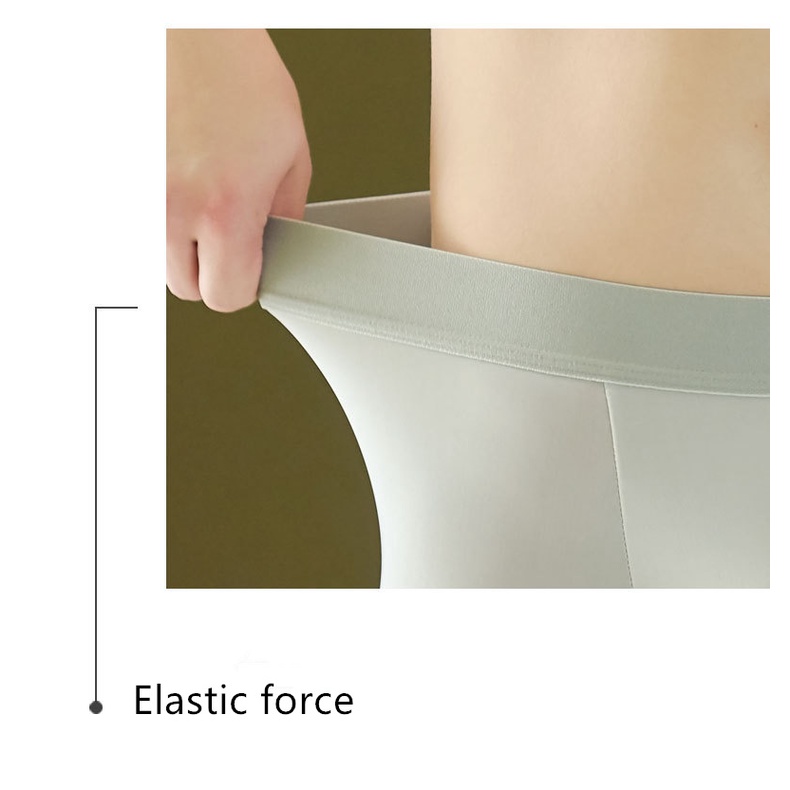 Quần Lót Boxer Vải Lụa Lạnh Mềm Mại Thoáng Khí Cho Nam