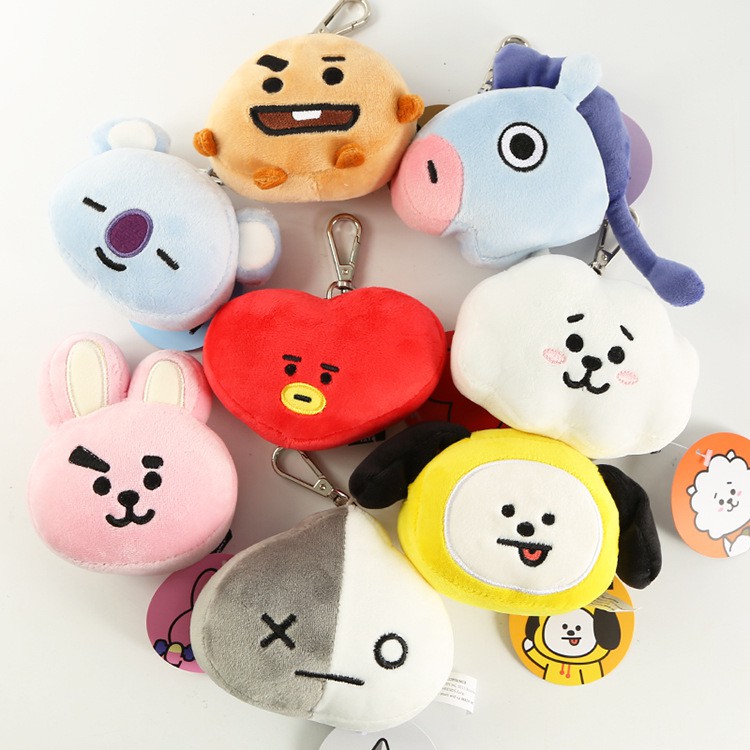 Móc Khóa Bts Nhồi Bông Dễ Thương Cho Fan Bts Bt21