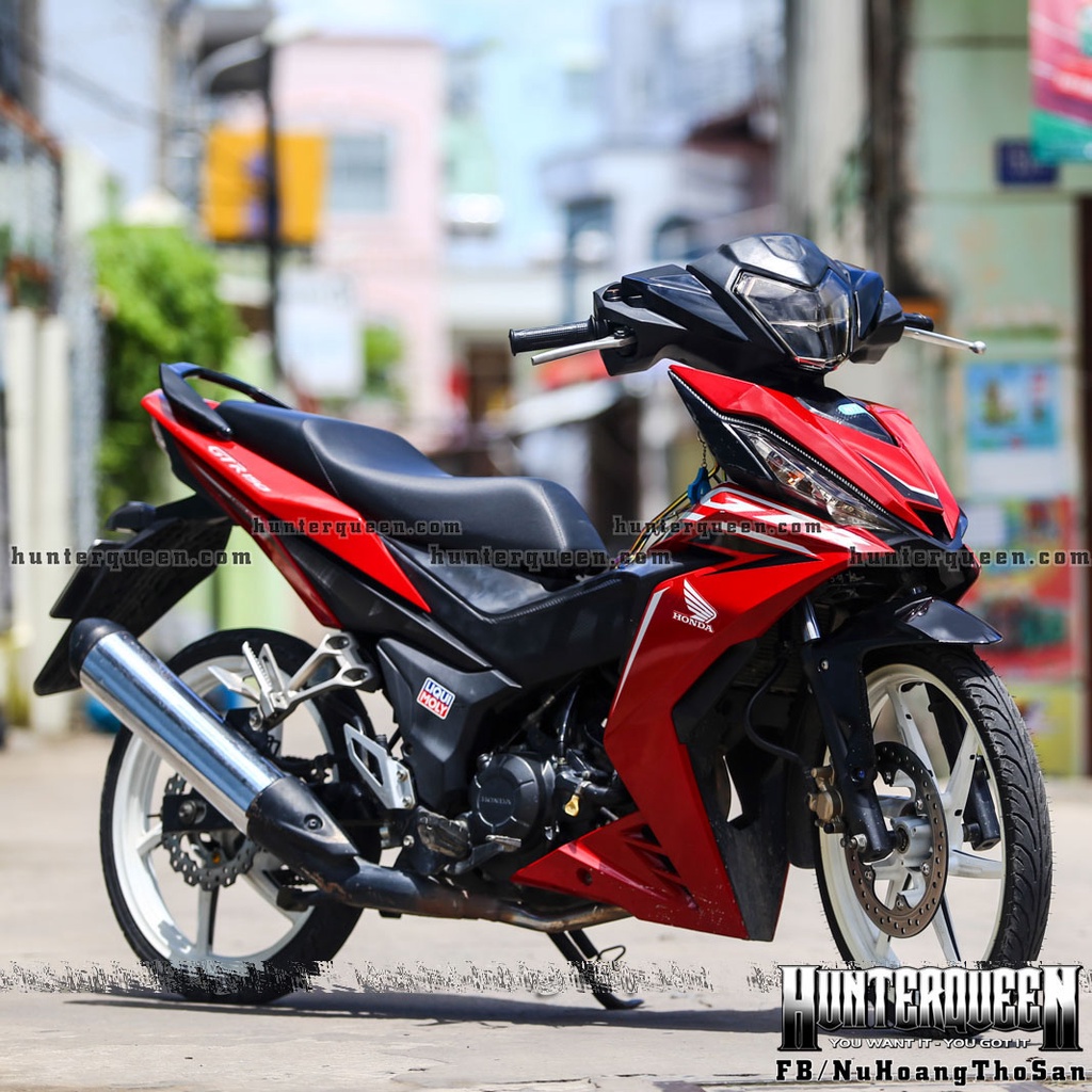 Tem rời in UV cao cấp, mẫu GTR  dán xe Winner V1 màu đỏ. Decal chống nước, không bay màu, bong tróc