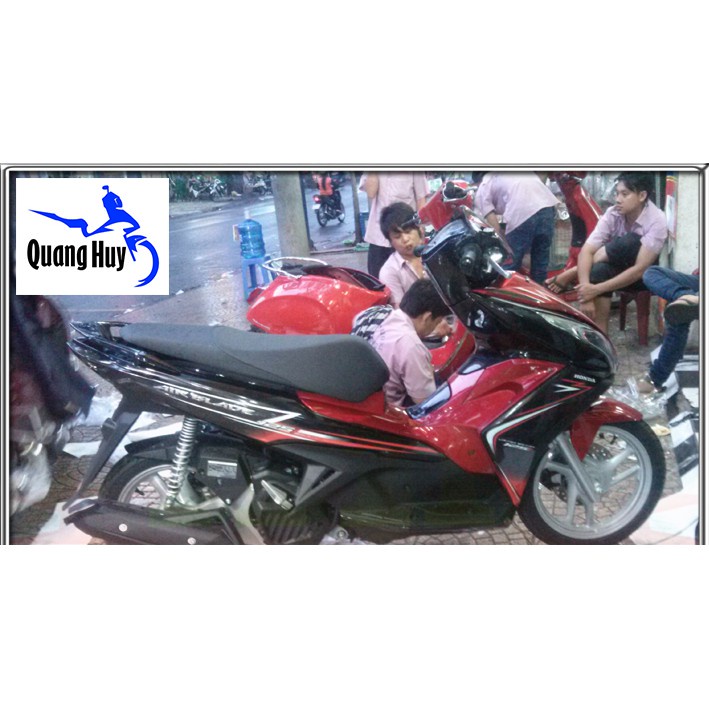 Tem trùm air blade ♦FREESHIP♦ đỏ đen đời 2013-2014-2015, độ team trùm ab dán phủ dàn áo xe đỏ đen rẻ đẹp