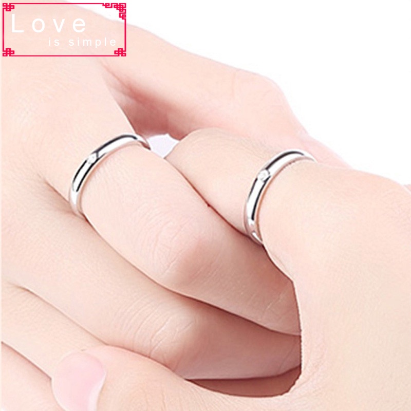 Nhẫn đôi Bạc Hiểu Minh NC029T