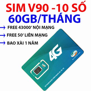 SIM 4G VIETTEL V90 10 SỐ VIP