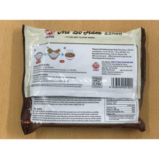 Cập nhật bao bì mới OTOKI - Mì bò hầm Ottogi 120g