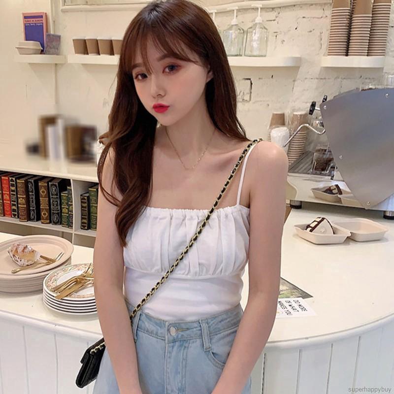 [Mã FASHIONT4WA2 giảm 10K đơn 50K] Áo 2 dây vải dệt kim gợi cảm thời trang cho nữ | BigBuy360 - bigbuy360.vn