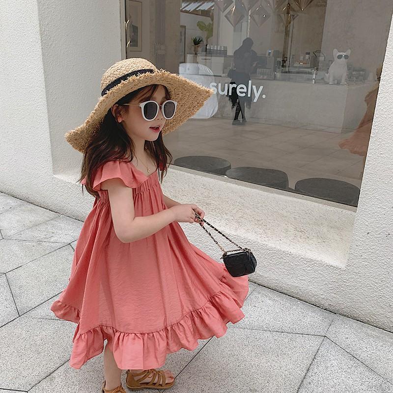 Đầm sát nách thời trang mùa hè cho bé gái 1-7 tuổi
