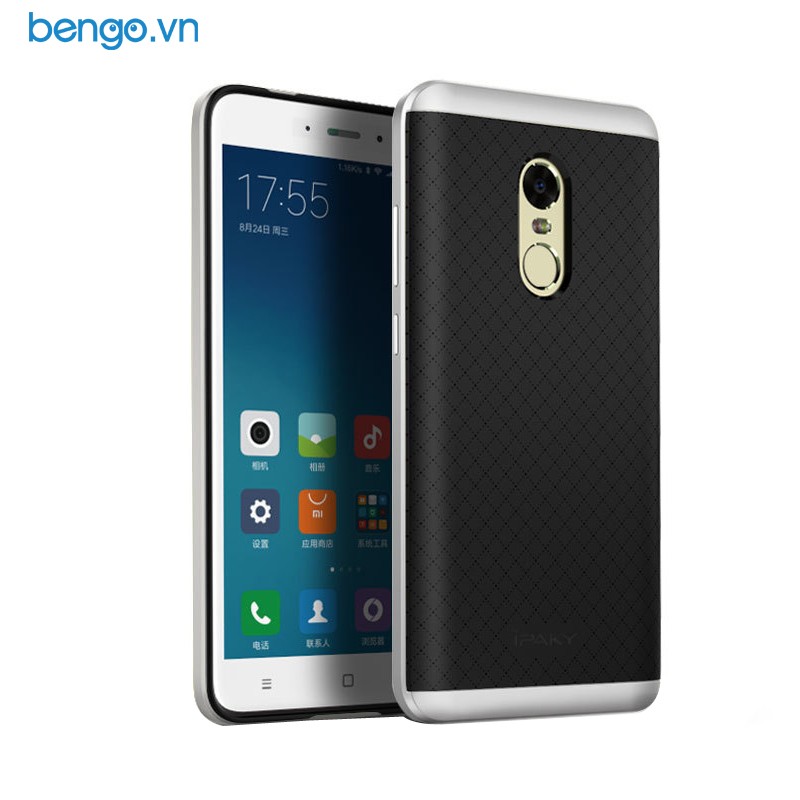 Ốp lưng Xiaomi Redmi Note 4 dẻo viền nhựa cứng hiệu IPAKY