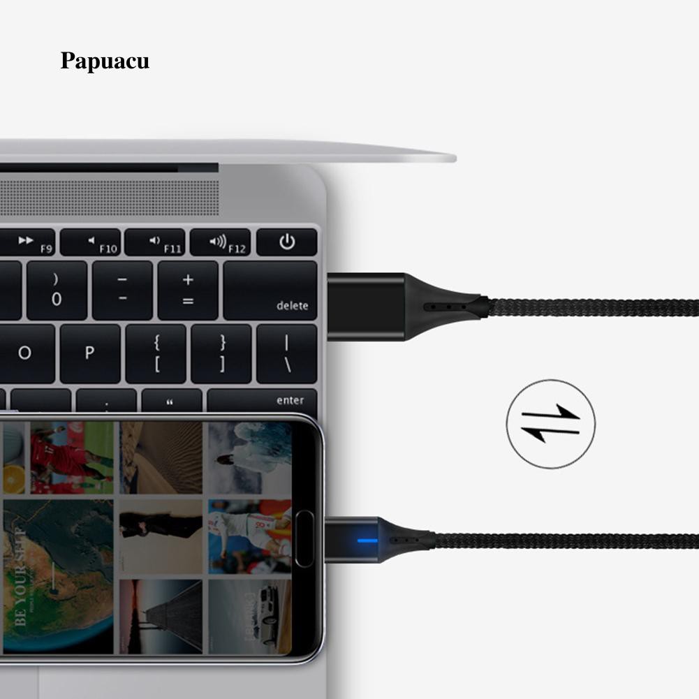 Dây cáp sạc dữ liệu micro USB loại C 5A hỗ trợ sạc nhanh có nam châm