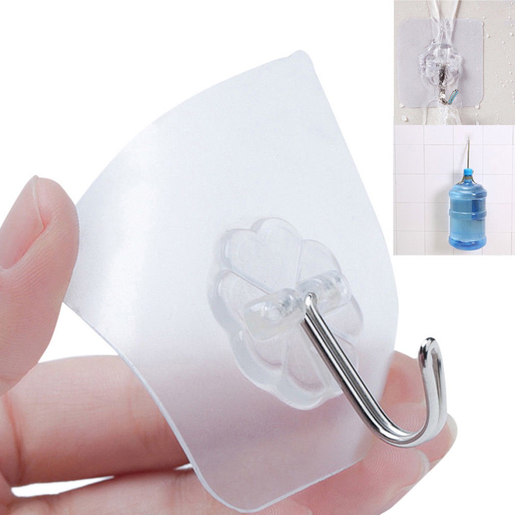 Set 2 móc treo đồ bằng thép không gỉ có giác hút bền dán tường tiện dụng