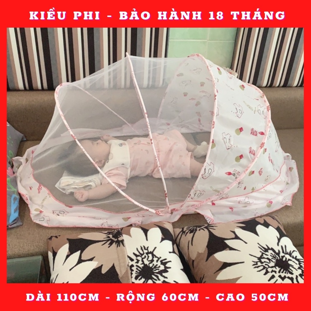 Màn chụp gấp gọn tự bung cho bé - mùng chụp chống muỗi Kiều Phi