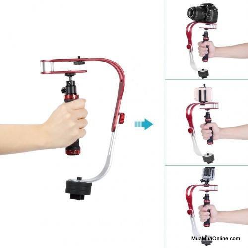 Tay cầm chống rung - Stabilizer Steadicam cho camera hành trình, hành động, điện thoại