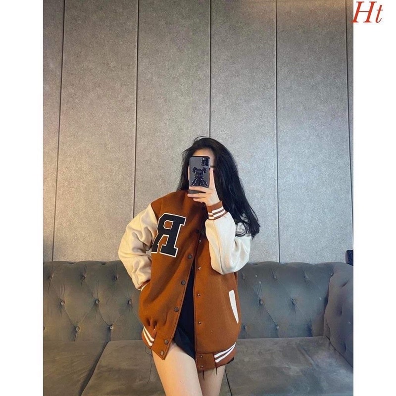 Áo khoác bomber phối R to HT12