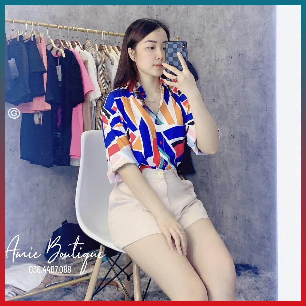 Set Sơ Mi Mix Quần Đùi Vải Thô Xin Xắn Ulzzang Tôn Dáng Sang Chảnh | BigBuy360 - bigbuy360.vn