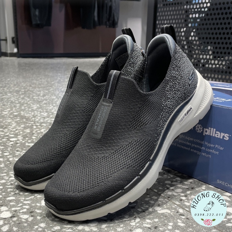 Giày Slipon Skechers GoWalk Cực Êm Mềm Nhẹ, Đế Ma Sát Cho Nam - Hàng Full Box, Xuất Xịn | BigBuy360 - bigbuy360.vn