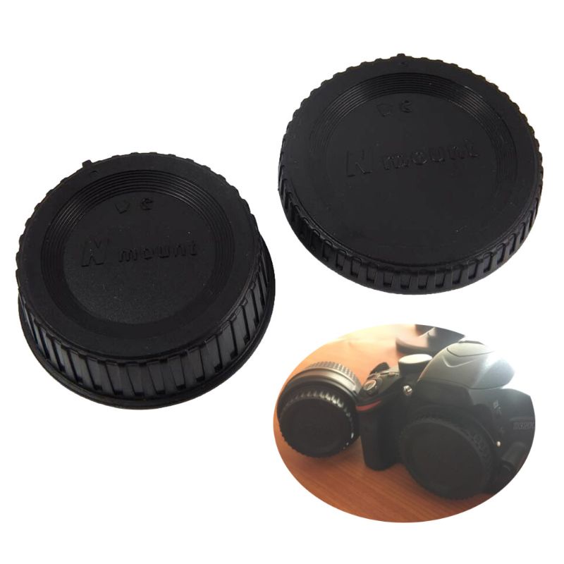 Nắp Ống Kính Phía Sau Bằng Nhựa Màu Đen Chống Bụi Thay Thế Cho Nikon F DS