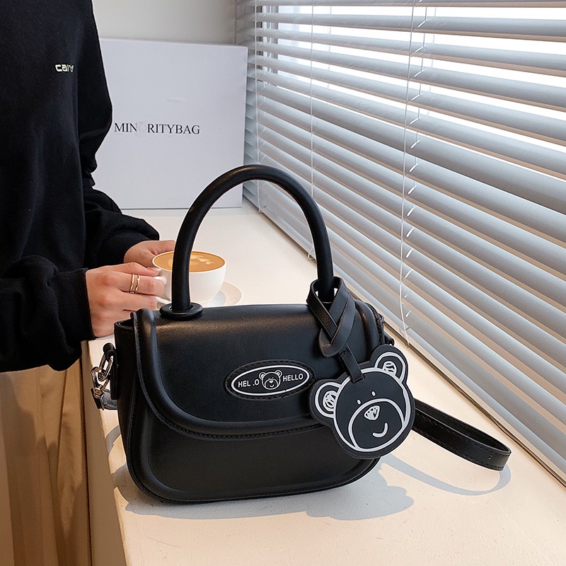 Ielgy Túi Đeo Chéo Vai Hình Vuông Nhỏ Đơn Giản Thời Trang Hàn Quốc