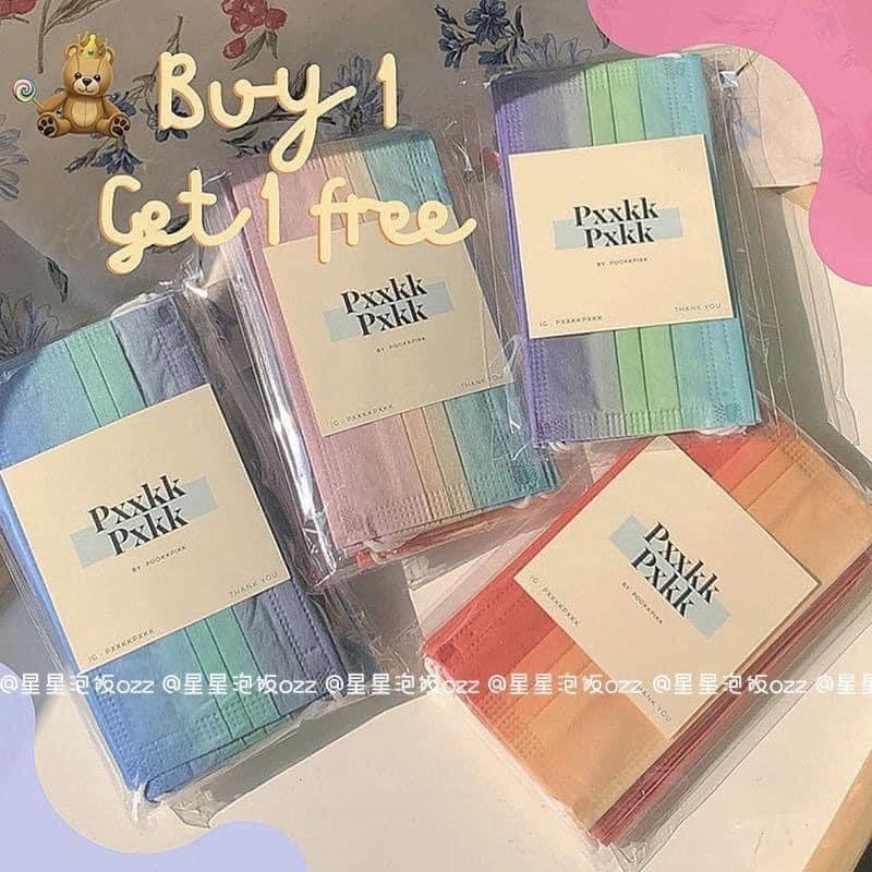 Combo 10 Khẩu trang pastel cầu vồng mix màu | BigBuy360 - bigbuy360.vn