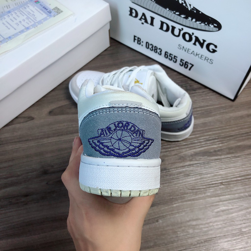 jordan xám xanh thấp cổ [TẶNG MÓC KHÓA - FULL BOX] giày jd xám xanh thấp cổ giày thể thao jordan xám xanh thấp cổ nam nữ | BigBuy360 - bigbuy360.vn