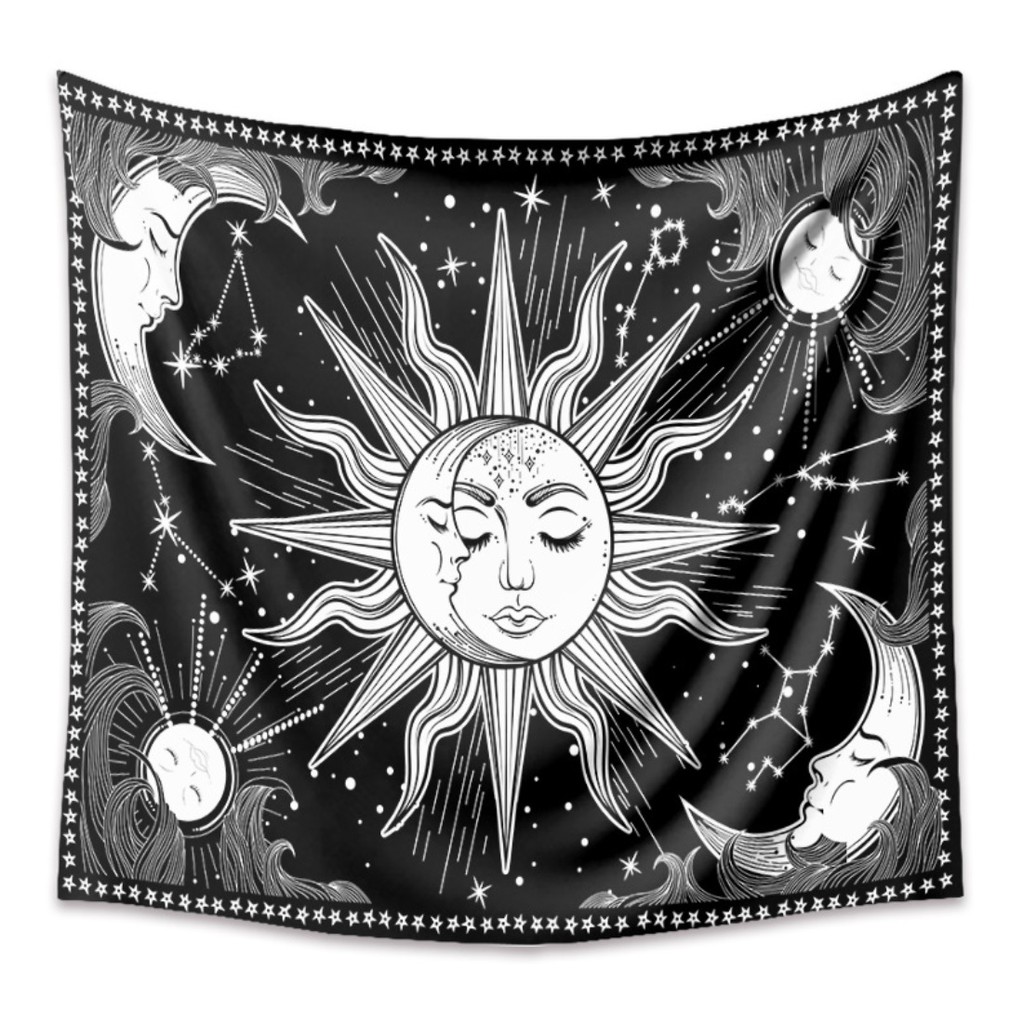 Thảm tapestry decor tường THE SUN-MOON 130x150cm