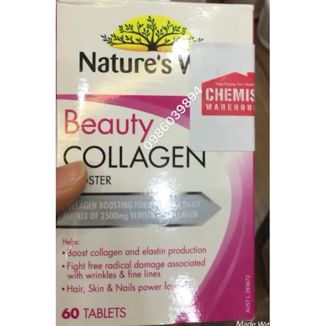 Collagen của Nature’s way 60 viên - đẹp da, tóc (colagen úc) | BigBuy360 - bigbuy360.vn
