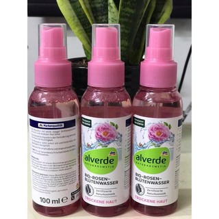 Nước hoa hồng bio alverde dạng xịt