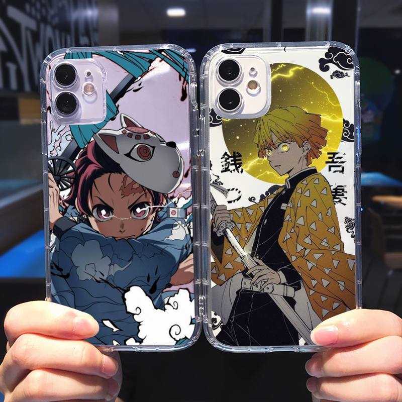Ốp Điện Thoại Họa Tiết Kimetsu No Yaiba Cho Iphone Se 6 6s 7 8 11 12 Plus Mini X Xs Xr Pro Max