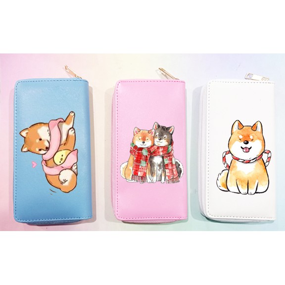 Ví shiba VBI6 bóp dài hoạt hình cute dễ thương