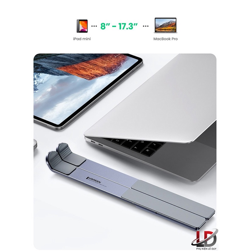 Giá đỡ laptop , máy tính bảng gấp gọn Ugreen 40289 cao cấp - Hapustore