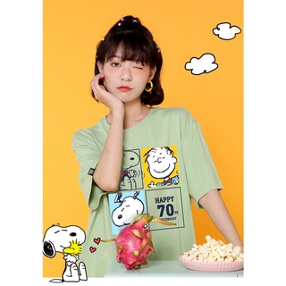 Áo thun Oversize Nam Nữ SNOOPY 70th