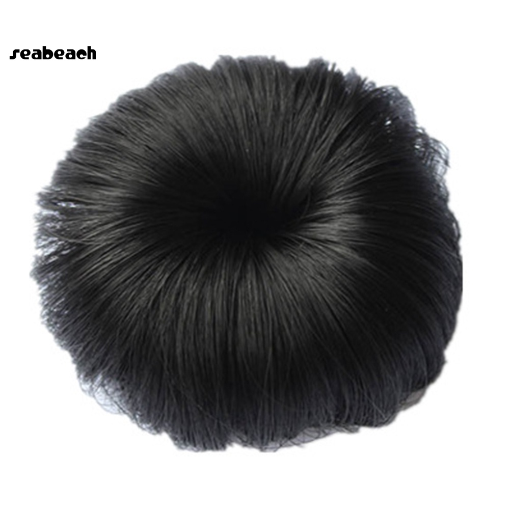 Búi tóc giả xoăn hình bánh donut xinh xắn cho bé gái