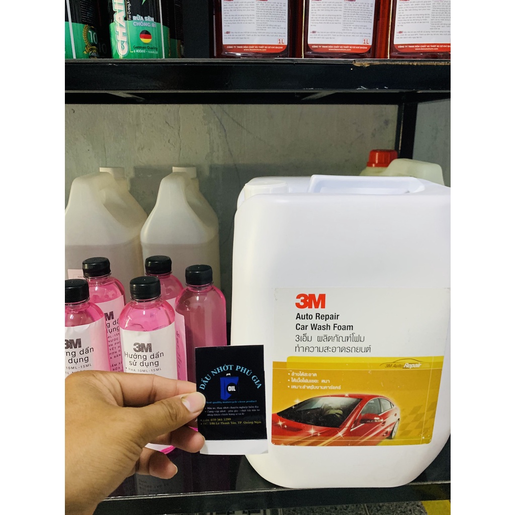Xà bông bọt tuyết rửa xe 3M chai bán lẻ dùng thử siêu tiết kiệm