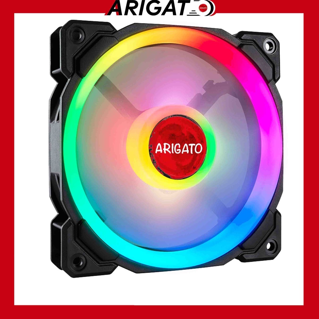 [Ảnh Thật] Fan Led Tản Nhiệt Cho Case Máy Tính 5 Màu Rgb Hơn 50 Hiệu Ứng Cực Đẹp Arigato Đảm Bảo Chất Lượng Bảo Hành 6T