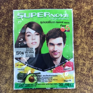 Gói nhuộm Supernova 30ml màu nâu đồng của Thái Lan