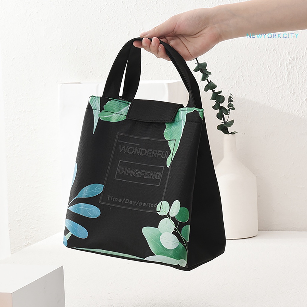 Túi Đựng Hộp Cơm Trưa NYC Vải Oxford Lá Nhôm Cách Nhiệt Chống Nước