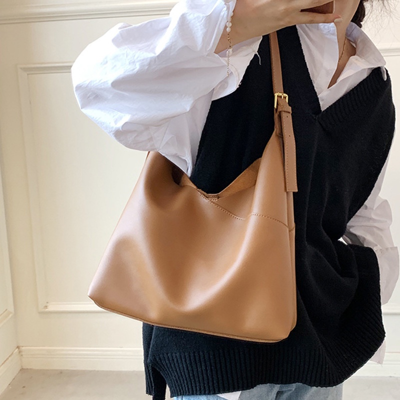 Túi Xách Da PU Sức Chứa Lớn Phong Cách Cổ Điển