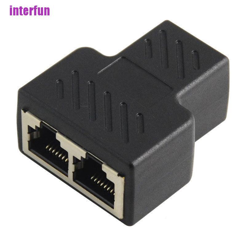 Đầu Chia Cổng Mạng Lan Ethernet Rj45 1 Sang 2