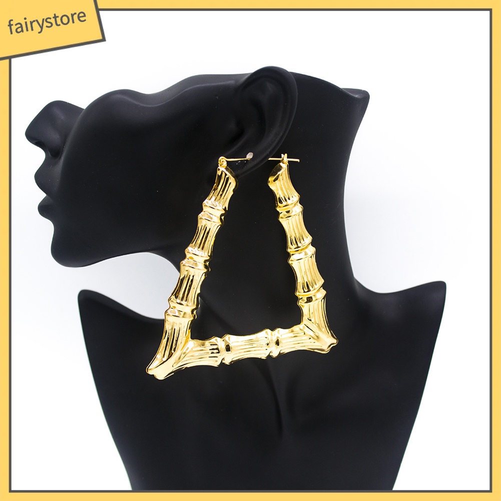 Khuyên tai kiểu dáng đốt tre độc đáo cá tính thời trang nữ