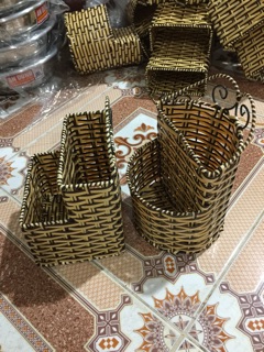 Ống đựng đũa muỗng Mây
