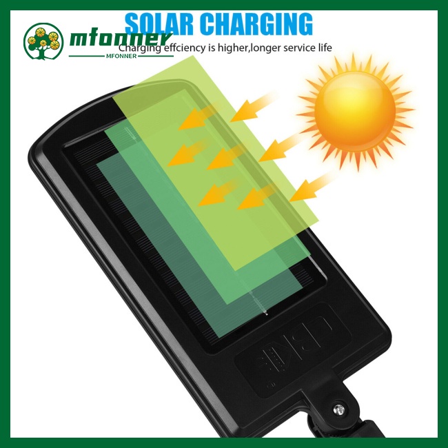 Đèn Led 240 SMD Gắn Tường Cảm Biến Chuyển Động Sử Dụng Năng Lượng Mặt Trời Chống Nước Ip67 Kèm Điều Khiển Từ Xa