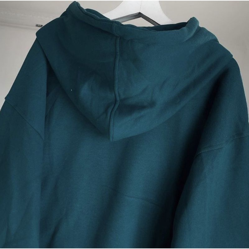 Áo Hoodie Chanyou Nỉ Mũ 2 Lớp Màu Xanh Siêu Lạ Siêu Hot