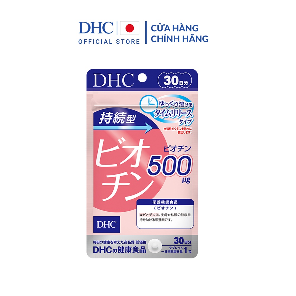 Viên Uống Bổ Sung Biotin Ngăn Rụng Tóc DHC Sustained Release Biotin