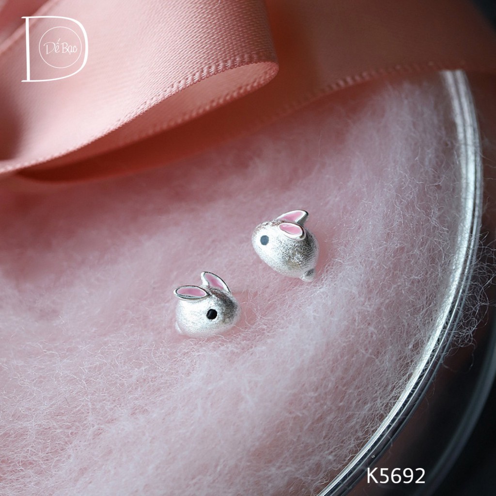 Khuyên tai bạc 925 cho bé nhỏ nhắn xinh xắn dễ thương đáng yêu Dế Bạc - K5692