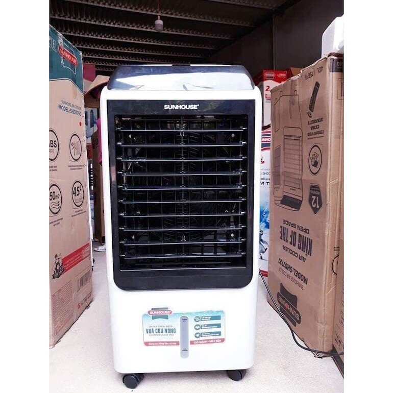 Quạt điều hòa hơi nước làm mát Sunhouse SHD7727 trưng bày mới 98-99% - Bảo hành 12 tháng