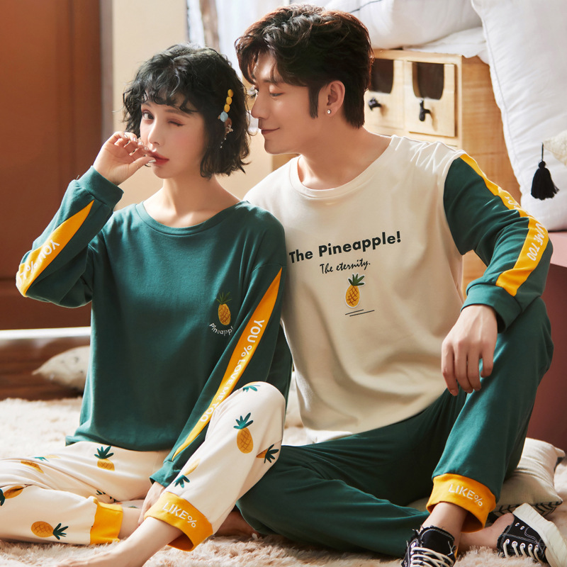 áo nữ đồ bộ pyjama Pijama Đầm Ngủ Dài Tay Bằng Lụa Satin Gợi Cảm Dành Cho Nữ Đồ ngủ đôi đồ mặc nhà thu đông lụa cặp đôi cao cấp nam