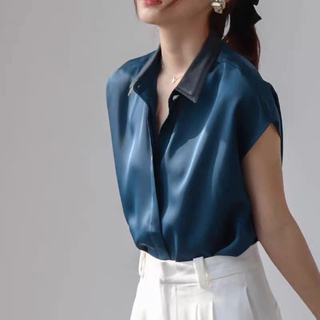 [Sỉ & Lẻ] Áo sơ mi lụa nữ G153 tay ngắn hàng loại , Áo công sở nữ lụa mát cộc tay nhiều mầu đẹp thời trang nữ sang chảnh