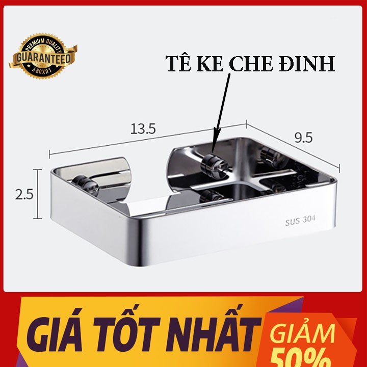 Khay/ Kệ đựng xà phòng INOX 304 - Kệ đựng Xà Bông Nguyên Khối Cao Cấp, INOX BÓNG GƯƠNG