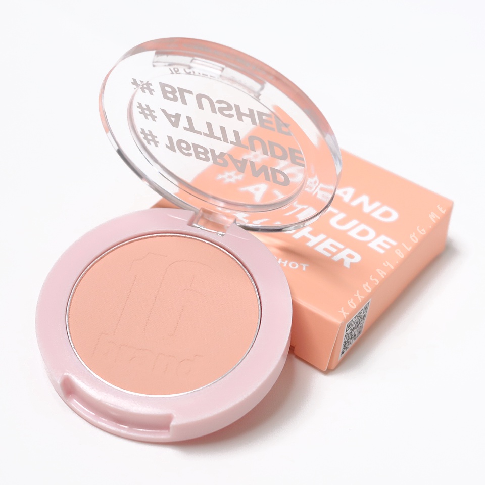 Phấn má hồng dạng nén 16brand Cheek Shot Pact Blusher 6g