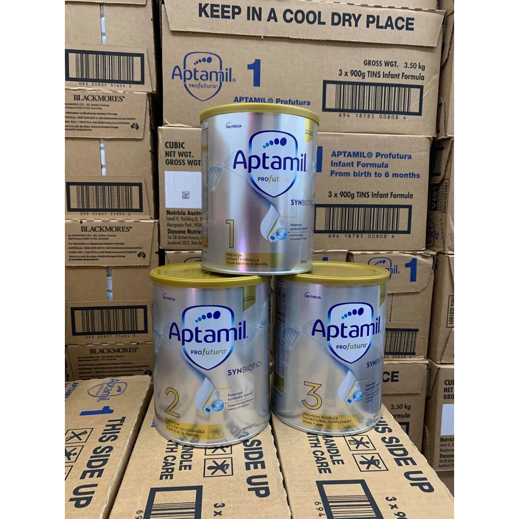 Sữa bột Aptamin pro úc 900gr đủ số 1,2,3,4 date mới 2023